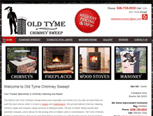 Tablet Screenshot of oldtymechimneysweep.com